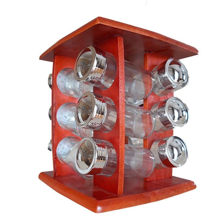 Θήκη για Μπαχαρικά με Περιστρεφόμενη Βάση 12 Τεμ