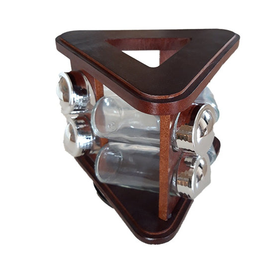 Θήκη για Μπαχαρικά με Περιστρεφόμενη Βάση 6 Τεμ