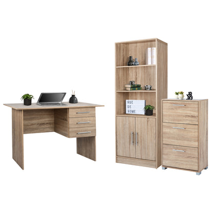 STUDENT SET 3 TMX DESK + BOOKCASE + SHOE CABINET