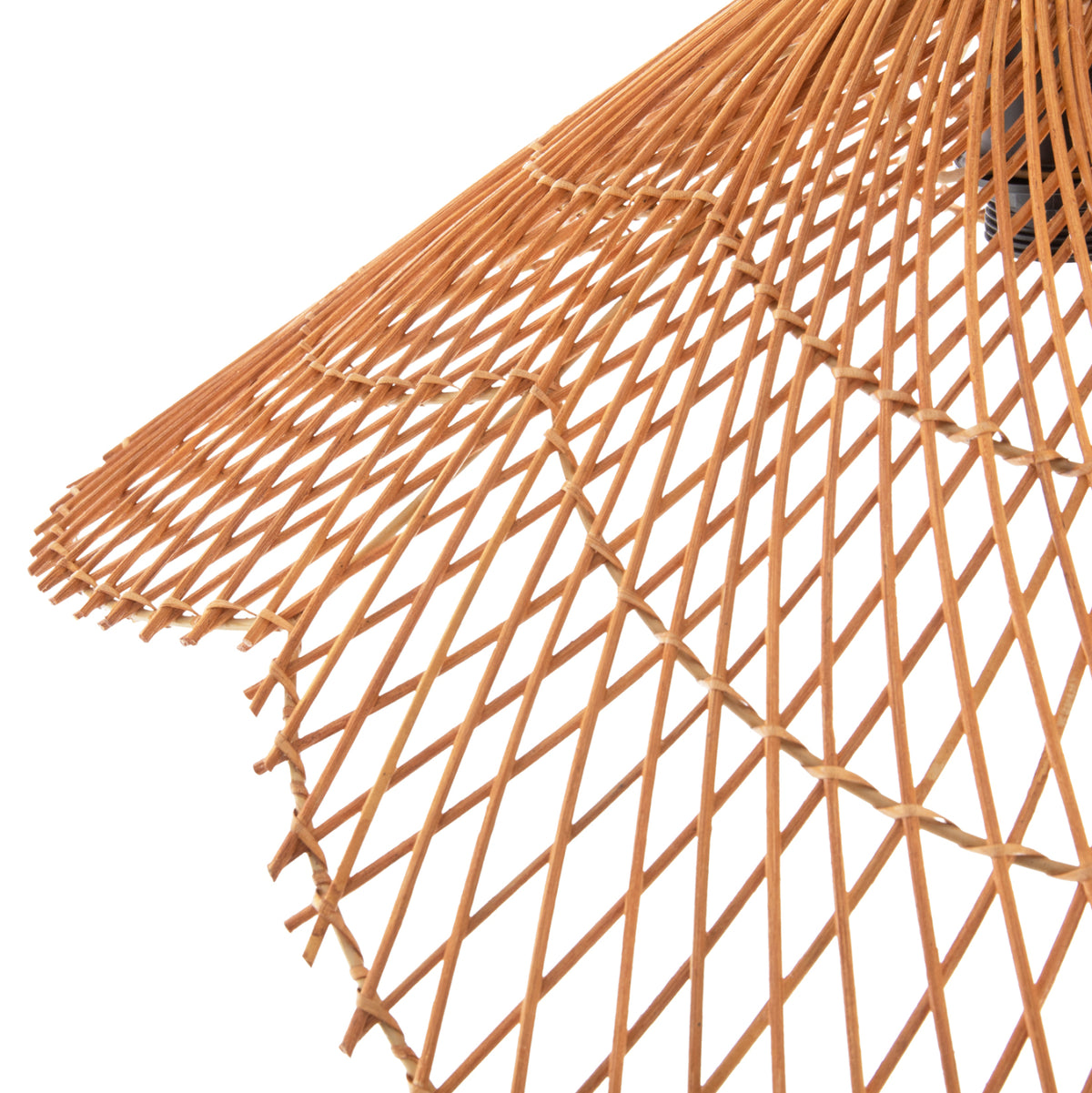 PENDANT LIGHT SET ROPE AND NATURAL RATTAN Φ58.5x131