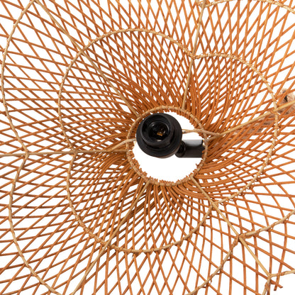 PENDANT LIGHT SET ROPE AND NATURAL RATTAN Φ58.5x131
