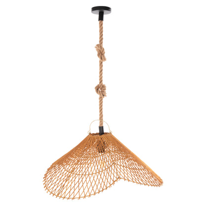 PENDANT LIGHT SET ROPE AND NATURAL RATTAN Φ58.5x131