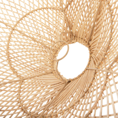 CEILING LIGHT SET, ROPE PENDANT AND NATURAL RATTAN, D58.5x131