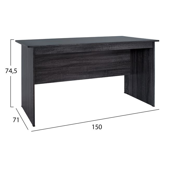 2PC OFFICE SET DESK & DRAWER UNIT ANTHRACITE COLOR