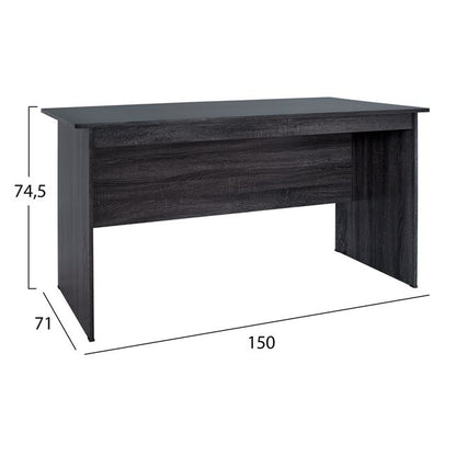 2PC OFFICE SET DESK & DRAWER UNIT ANTHRACITE COLOR