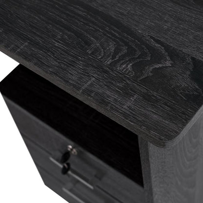 2PC OFFICE SET DESK & DRAWER UNIT ANTHRACITE COLOR