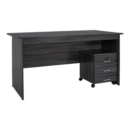 2PC OFFICE SET DESK & DRAWER UNIT ANTHRACITE COLOR