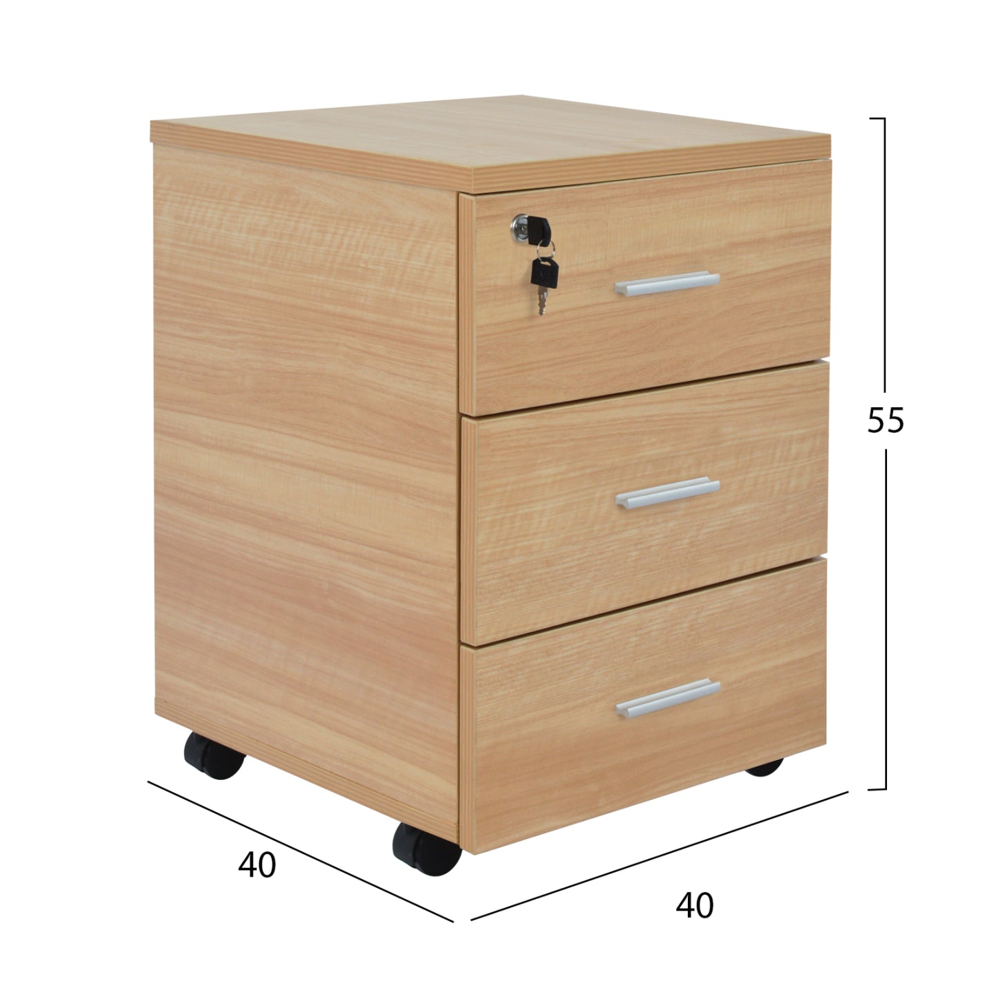 2-PIECE DESK SET IN BEECH COLOUR