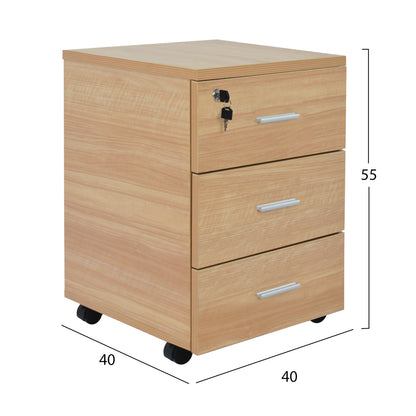 2-PIECE DESK SET IN BEECH COLOUR