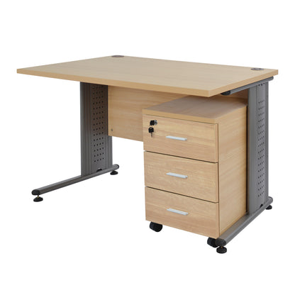 2-PIECE DESK SET IN BEECH COLOUR