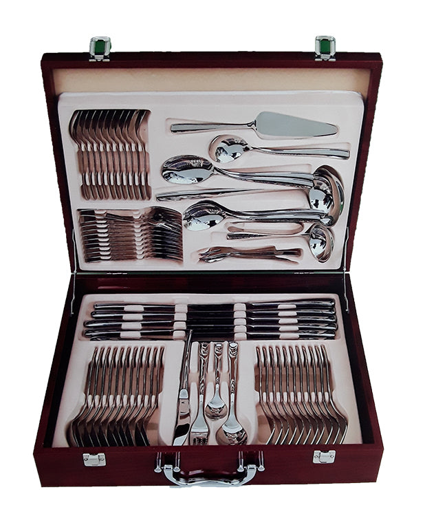 Σετ Μαχαιροπίρουνα 72 Τεμ Ανοξείδωτα 18/10 σε Βαλίτσα