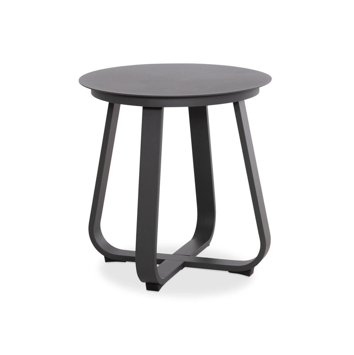 PACIFIC 5-PIECE OUTDOOR LIVING SET DARK GREY ALUMINUM CREAM FABRIC