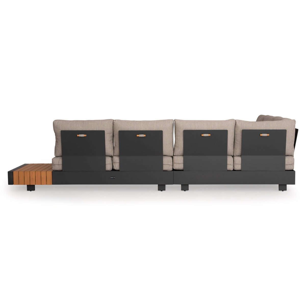 4-PIECE OUTDOOR LOUNGE SET ADHARA ALUMINUM OLEFIN FABRIC SINTERED STONE
