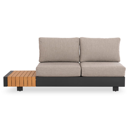 4-PIECE OUTDOOR LOUNGE SET ADHARA ALUMINUM OLEFIN FABRIC SINTERED STONE