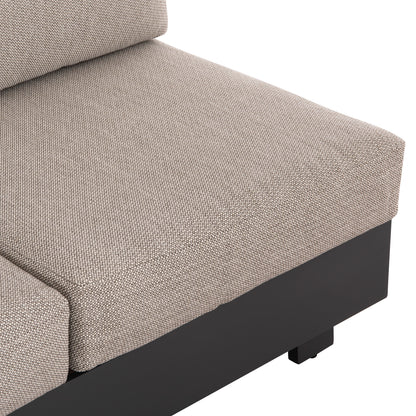 4-PIECE OUTDOOR LOUNGE SET ADHARA ALUMINUM OLEFIN FABRIC SINTERED STONE