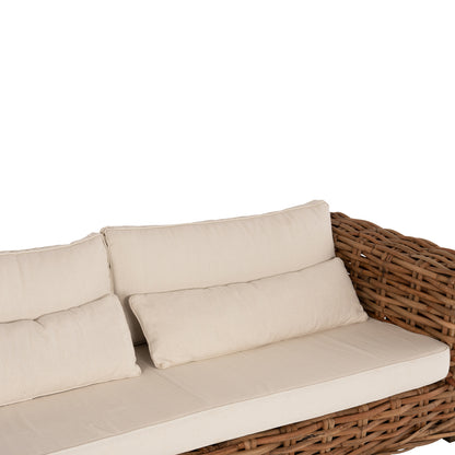 ΣΕΤ ΣΑΛΟΝΙ ΕΞ. ΧΩΡΟΥ TROPEL 4 ΤΜΧ ΦΥΣΙΚΟ RATTAN ΞΥΛΟ ΜΑΟΝΙ ΛΕΥΚΑ ΜΑΞΙΛΑΡΙΑ