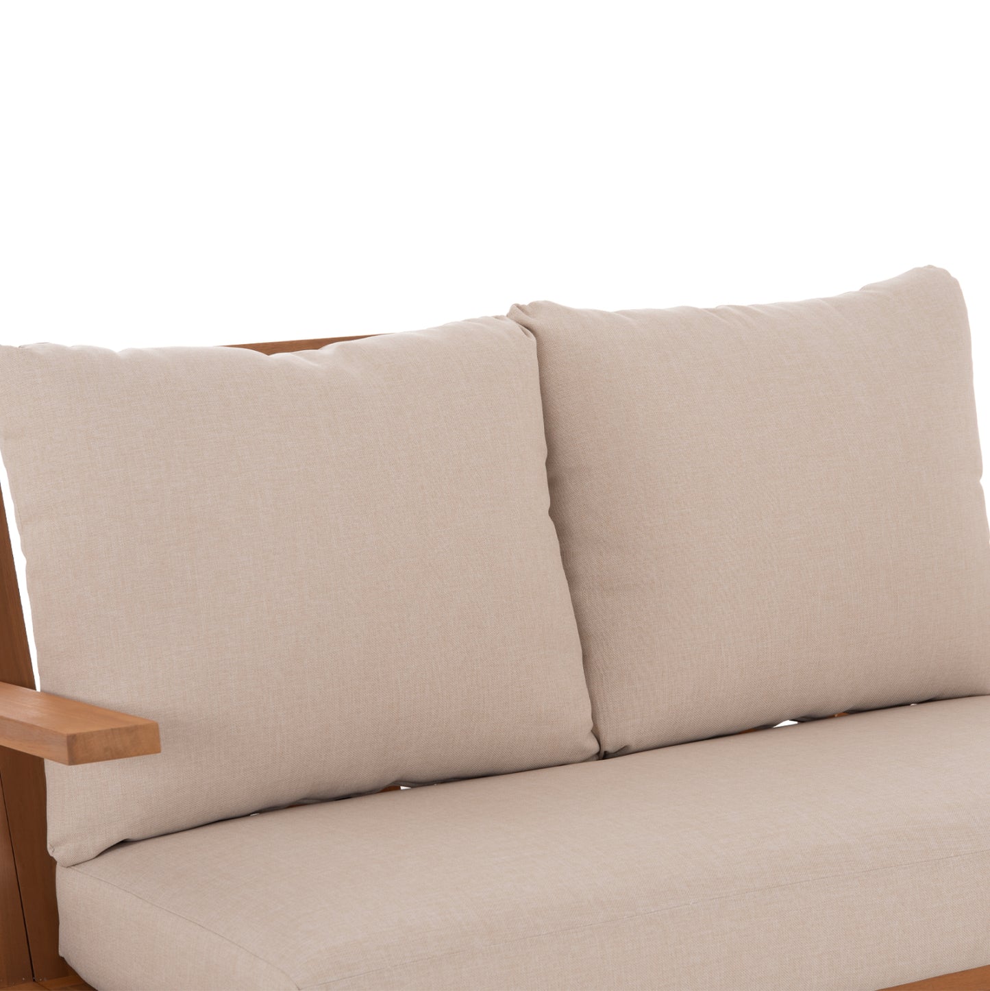 LOUNGE SET 4 PCS MIREX ACACIA WOOD POLYESTER CUSHIONS ECRU