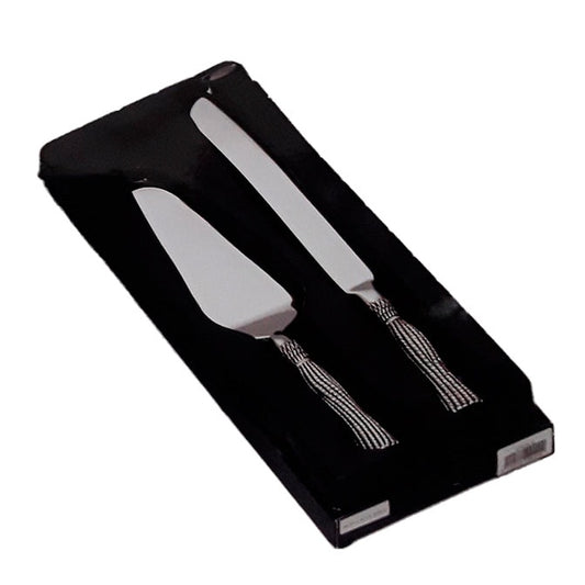 Σετ 2 Τεμάχια Σπάτουλα/Μαχαίρι Επάργυρο Λακαριστό