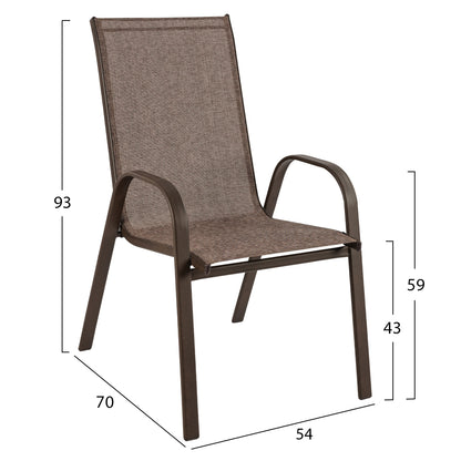 ΣΕΤ ΤΡΑΠΕΖΑΡΙΑ 7 ΤΜΧ ΤΡΑΠΕΖΙ 150x90εκ ΚΑΙ 6 ΚΑΡΕΚΛΕΣ ΚΑΦΕ