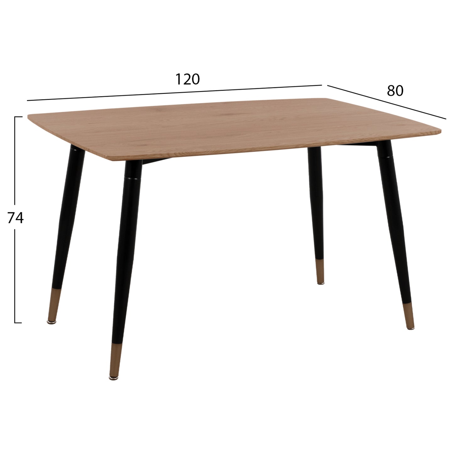 ΣΕΤ ΤΡΑΠΕΖΑΡΙΑΣ 5 ΤΜΧ GAFF MDF TOP ΦΥΣΙΚΟ ΥΦΑΣΜΑ ΜΠΕΖ & ΜΕΤΑΛΛΟ ΜΑΥΡΟ