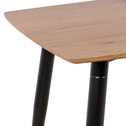 ΣΕΤ ΤΡΑΠΕΖΑΡΙΑΣ 5 ΤΜΧ GAFF MDF TOP ΦΥΣΙΚΟ ΥΦΑΣΜΑ ΜΠΕΖ & ΜΕΤΑΛΛΟ ΜΑΥΡΟ