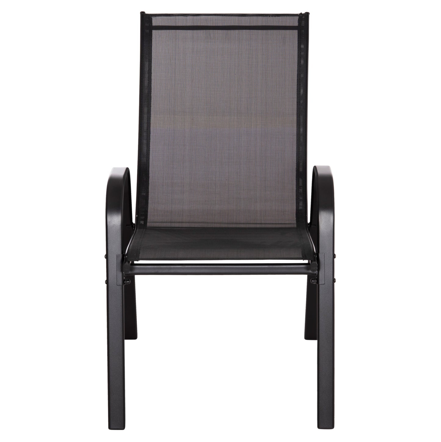5-PIECE DINING SET BRUNO METAL & TEXTILENE BLACK