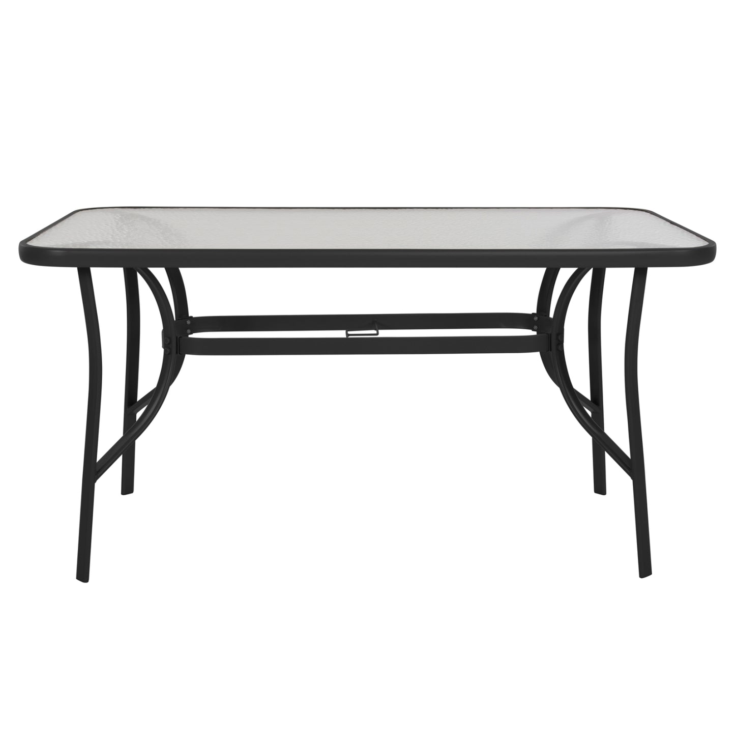5-PIECE DINING SET BRUNO METAL & TEXTILENE BLACK