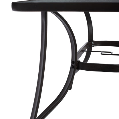 5-PC DINING SET BRAVO TABLE & 4 CHAIRS 120x70cm BROWN