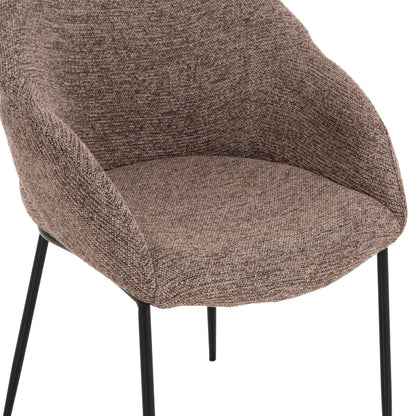 ΣΕΤ ΤΡΑΠΕΖΑΡΙΑΣ 5 ΤΜΧ DRENNY ΚΕΡΑΜΙΚΟ TOP ΥΦΑΣΜΑ TAUPE & ΜΕΤΑΛ. ΠΟΔΙΑ