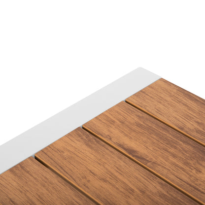 ΣΕΤ ΤΡΑΠΕΖΑΡΙΑΣ 5 ΤΜΧ MAGNET ΑΛΟΥΜΙΝΙΟ ΛΕΥΚΟ POLYWOOD P.E. ΣΧΟΙΝΙ