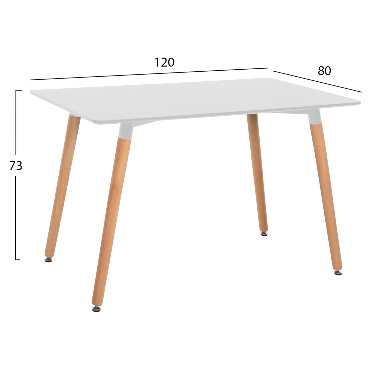 ΣΕΤ ΤΡΑΠΕΖΑΡΙΑΣ 5 ΤΜΧ MINIMAL ΛΕΥΚΟ MDF ΜΠΕΖ ΥΦΑΣΜΑ