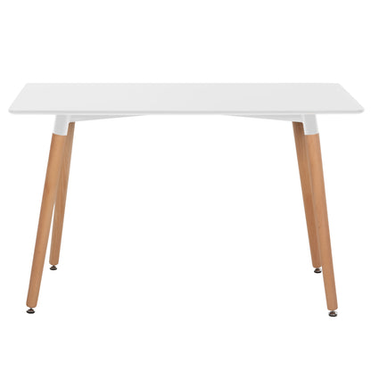 ΣΕΤ ΤΡΑΠΕΖΑΡΙΑΣ 5 ΤΜΧ MINIMAL ΛΕΥΚΟ MDF ΜΠΕΖ ΥΦΑΣΜΑ