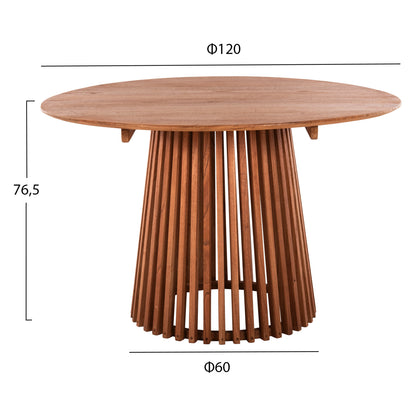 5PC DINING SET ADONIS ROUND TABLE Φ120cm & 4 CHAIRS