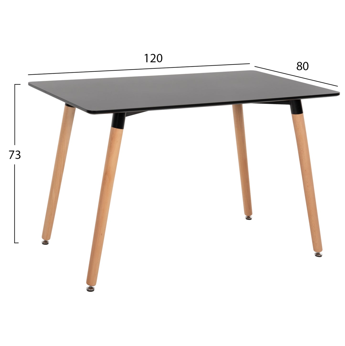 ΣΕΤ ΤΡΑΠΕΖΑΡΙΑΣ 5 ΤΜΧ LIO MDF TOP & ΠΟΛΥΠΡΟΠΥΛΕΝΙΟ ΣΕ ΜΑΥΡΟ
