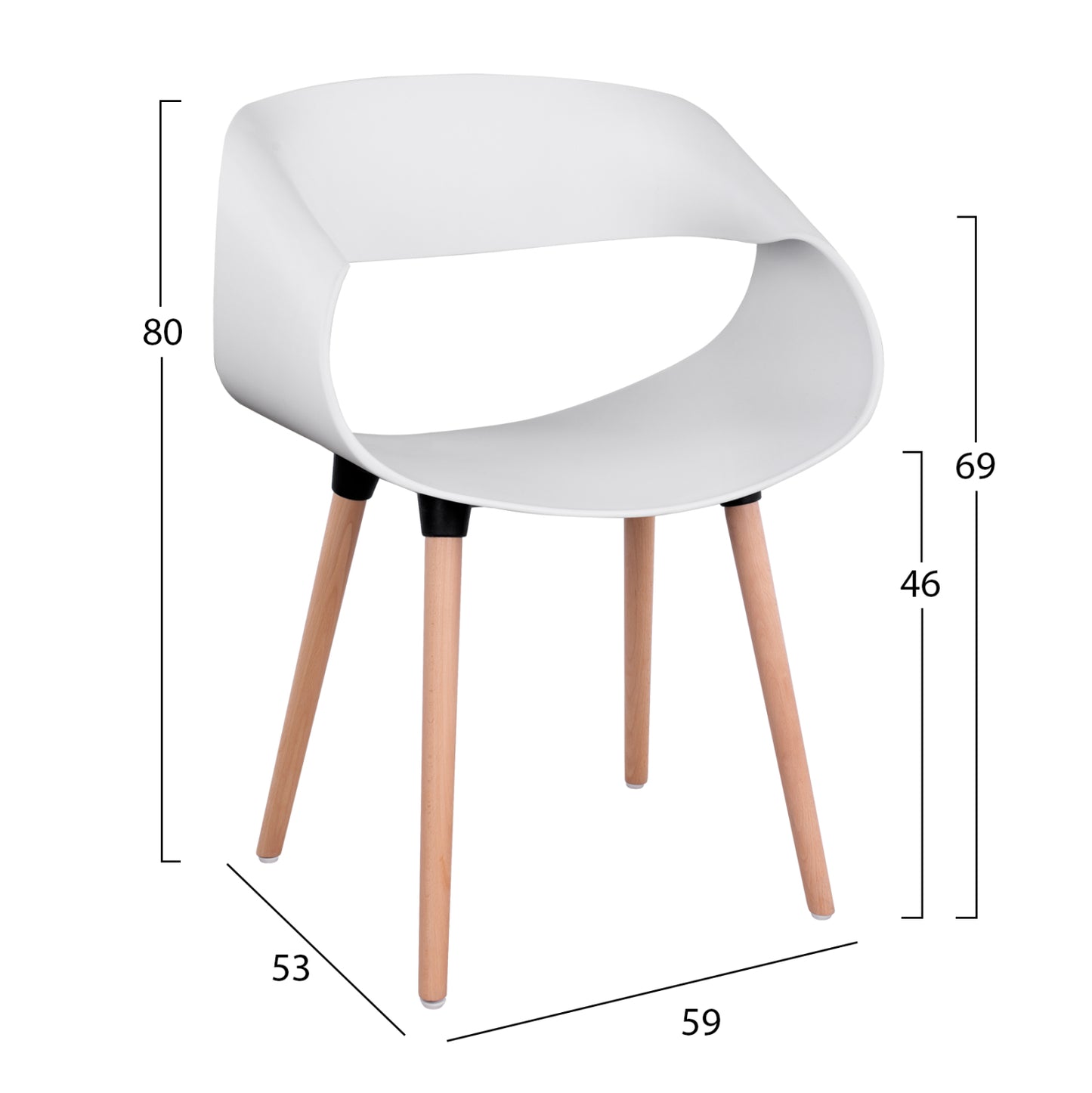 ΣΕΤ ΤΡΑΠΕΖΑΡΙΑΣ 5 ΤΜΧ MAGGIE MDF TOP & ΠΟΛΥΠΡΟΠΥΛΕΝΙΟ ΣΕ ΛΕΥΚΟ ΧΡΩΜΑ