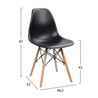 ΣΕΤ ΤΡΑΠΕΖΑΡΙΑΣ 5 ΤΜΧ ΤΡΑΠΕΖΙ & 4 ΚΑΡΕΚΛΕΣ TWIST 110x70x76