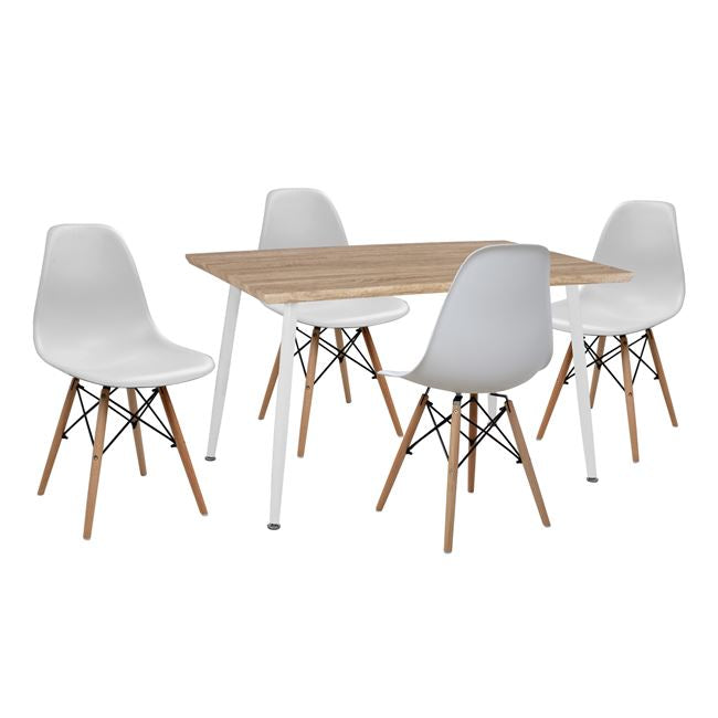 ΣΕΤ ΤΡΑΠΕΖΑΡΙΑΣ 5 ΤΜΧ ΤΡΑΠΕΖΙ & ΚΑΡΕΚΛΕΣ TWIST 120x70x76,5