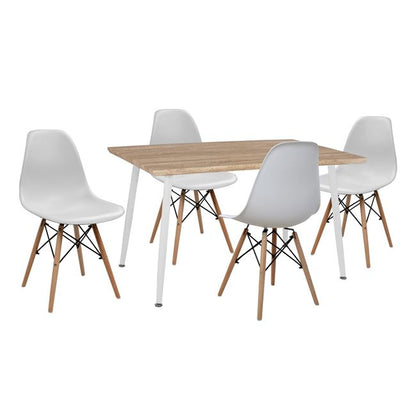 ΣΕΤ ΤΡΑΠΕΖΑΡΙΑΣ 5 ΤΜΧ ΤΡΑΠΕΖΙ & ΚΑΡΕΚΛΕΣ TWIST 120x70x76,5