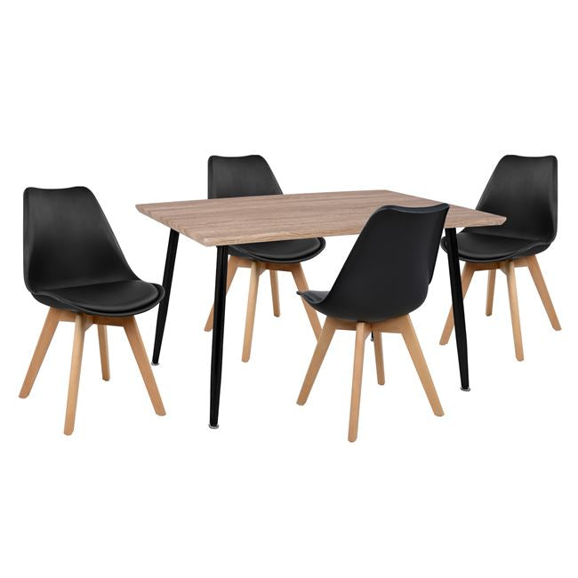 ΣΕΤ ΤΡΑΠΕΖΑΡΙΑΣ 5 ΤΜΧ ΤΡΑΠΕΖΙ 120x70x76,5 & ΚΑΡΕΚΛΕΣ VEGAS