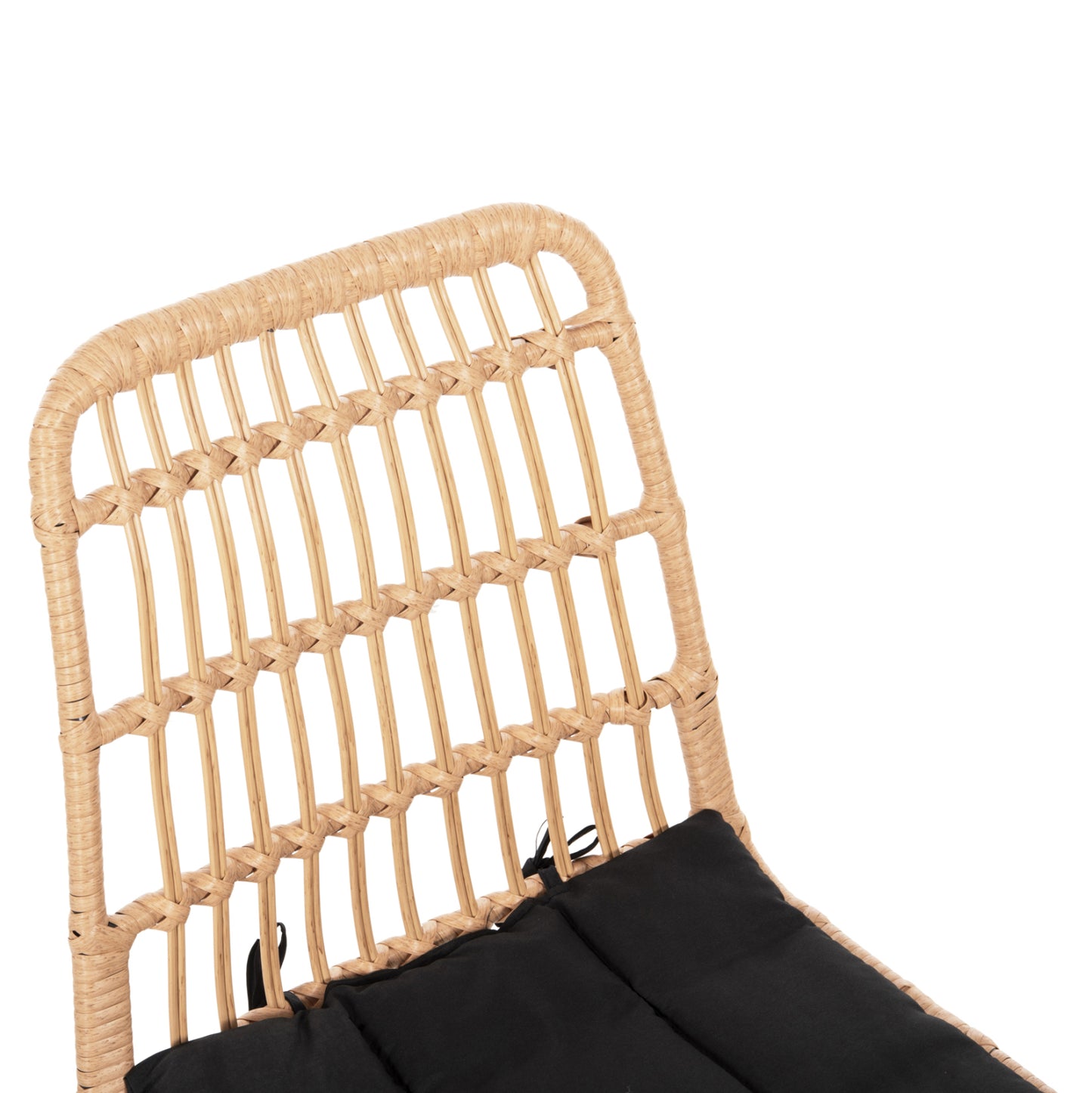 ΣΕΤ ΤΡΑΠΕΖΑΡΙΑΣ 7 ΤΜΧ ALLEGRA WICKER ΜΠΕΖ ΜΕΤΑΛΛΟ ΜΑΥΡΟ