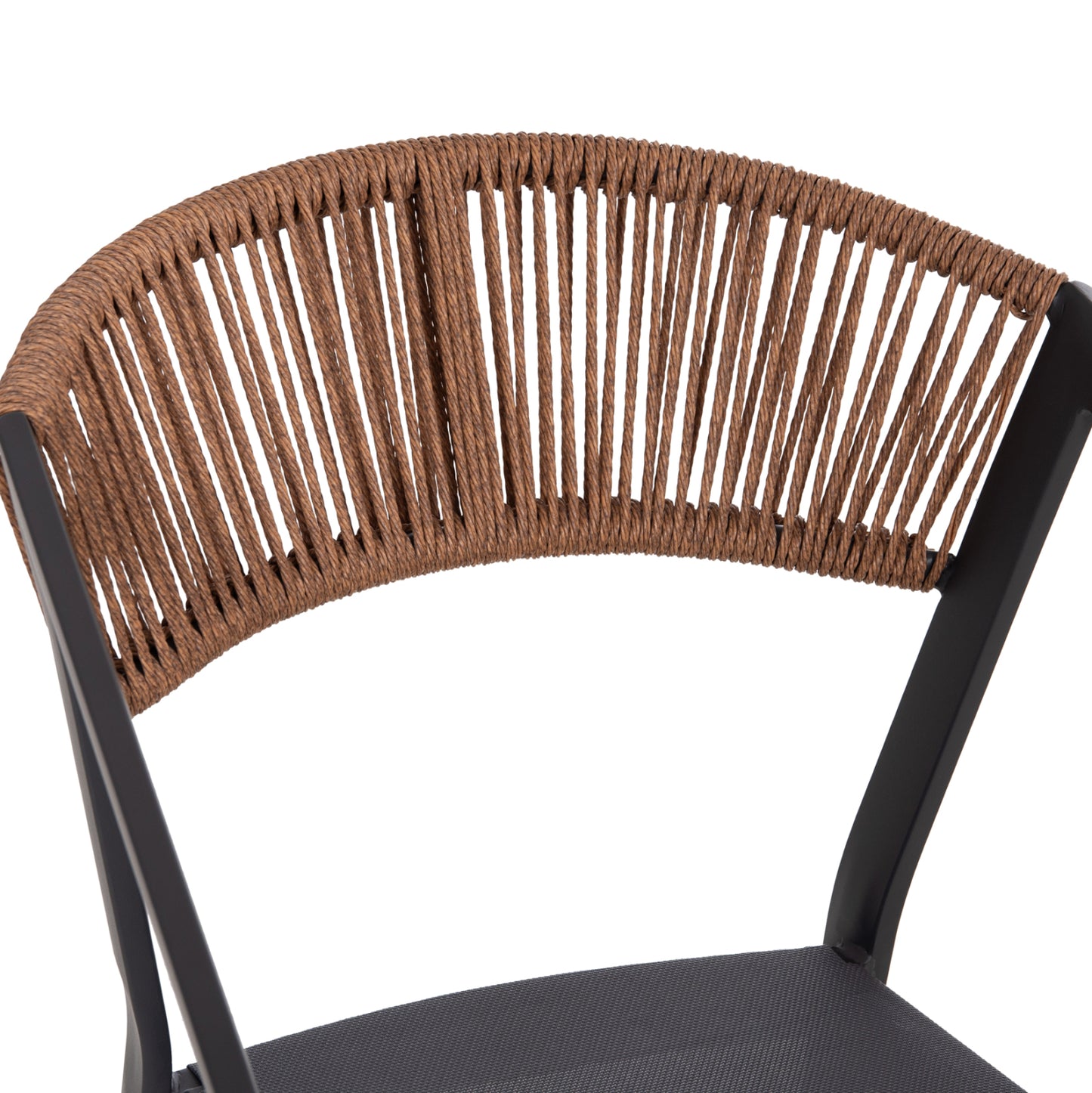 DINING SET 7 PCS BERG TABLE METAL GREY ALUMINUM CHAIRS