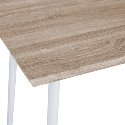 DINING SET INDOOR 5PCS PALOMA WHITE SONAMA MDF TOP