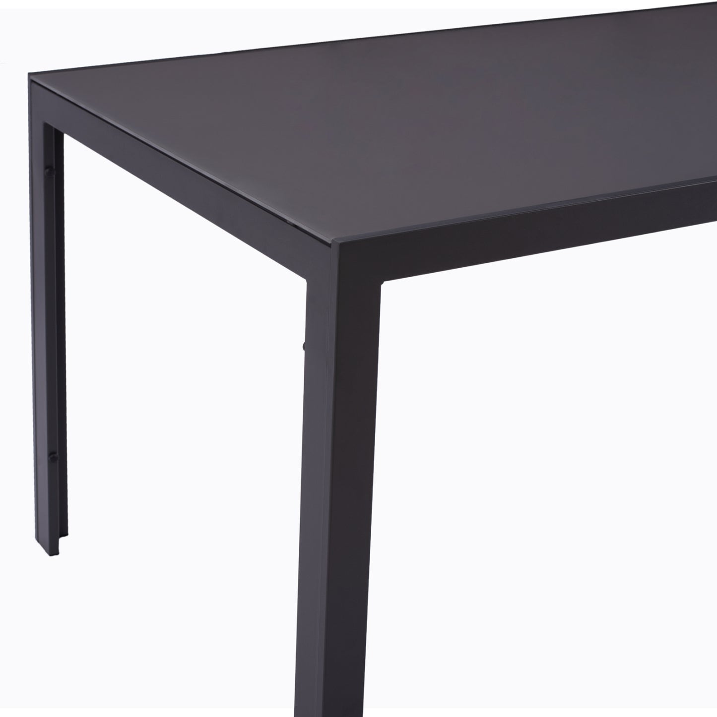 DINING SET OUTDOOR 5PCS MIRI ALUMINUM METAL TEXTILENE IN GREY