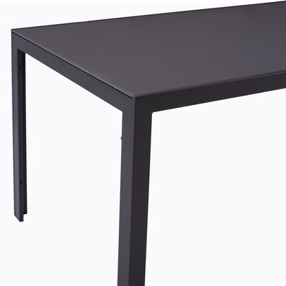 DINING SET OUTDOOR 5PCS MIRI ALUMINUM METAL TEXTILENE IN GREY