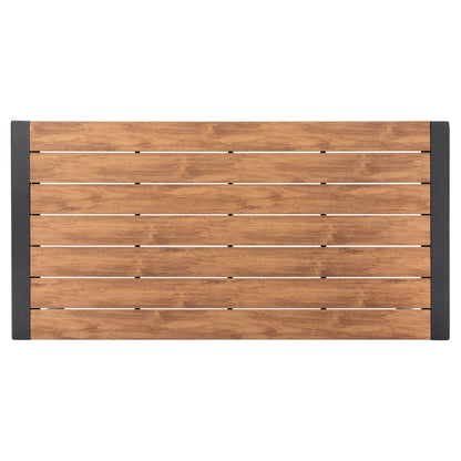 ΣΕΤ ΤΡΑΠΕΖΑΡΙΑΣ ΕΞ. ΧΩΡΟΥ 5 ΤΜΧ HILLIARD ΑΝΘΡΑΚΙ ΑΛΟΥΜΙΝΙΟ POLYWOOD