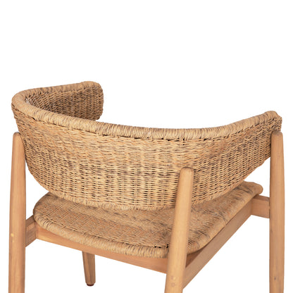 OUTDOOR DINING SET 7 PCS RAIKKO ACACIA WOOD & NATURAL ROPE