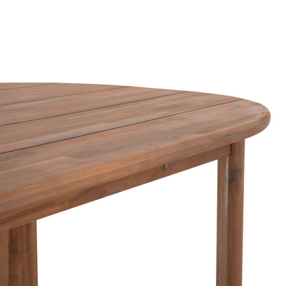 OUTDOOR DINING SET 7 PCS RAIKKO ACACIA WOOD & NATURAL ROPE