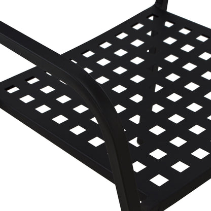 OUTDOOR DINING SET 5 PCS ZETA METAL MARBLE CAST IRON