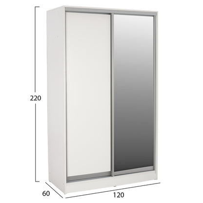 3-PIECE BEDROOM SET GREY & WHITE