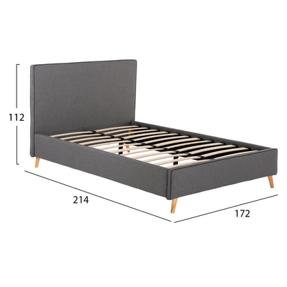 3-PIECE BEDROOM SET GREY & WHITE